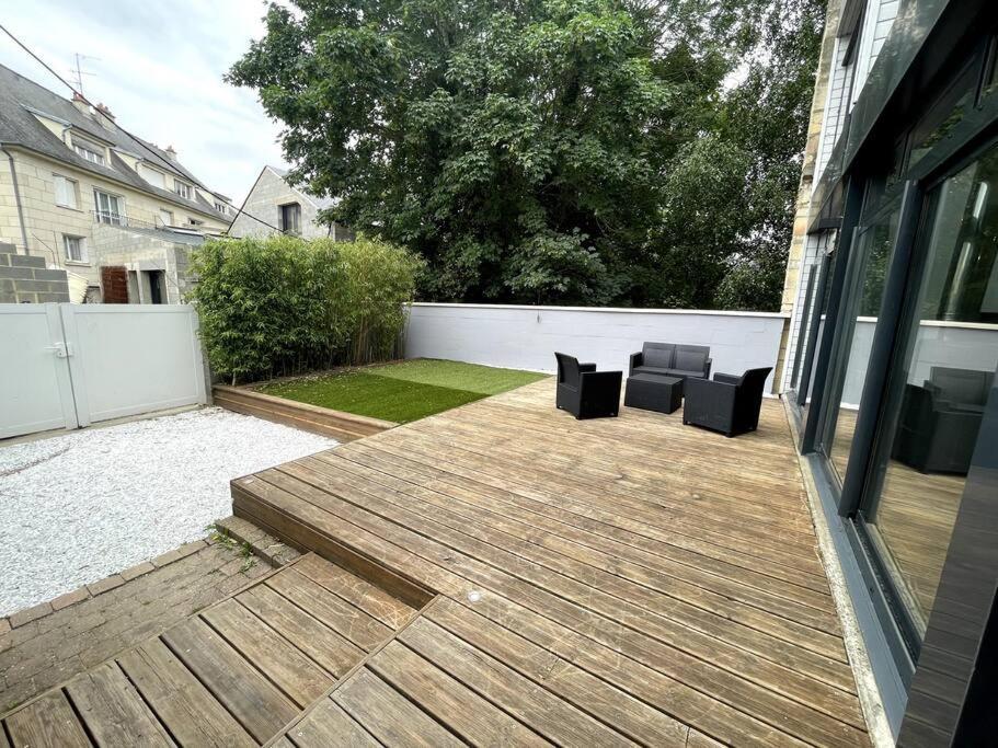 Superbe Loft Lumineux A Caen Apartment Bagian luar foto