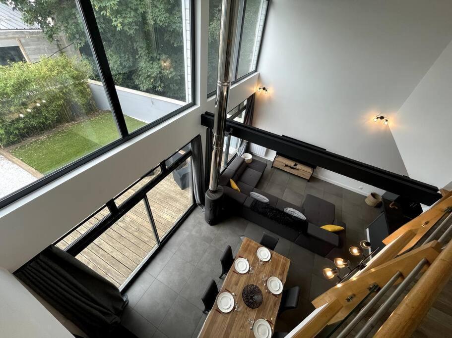 Superbe Loft Lumineux A Caen Apartment Bagian luar foto