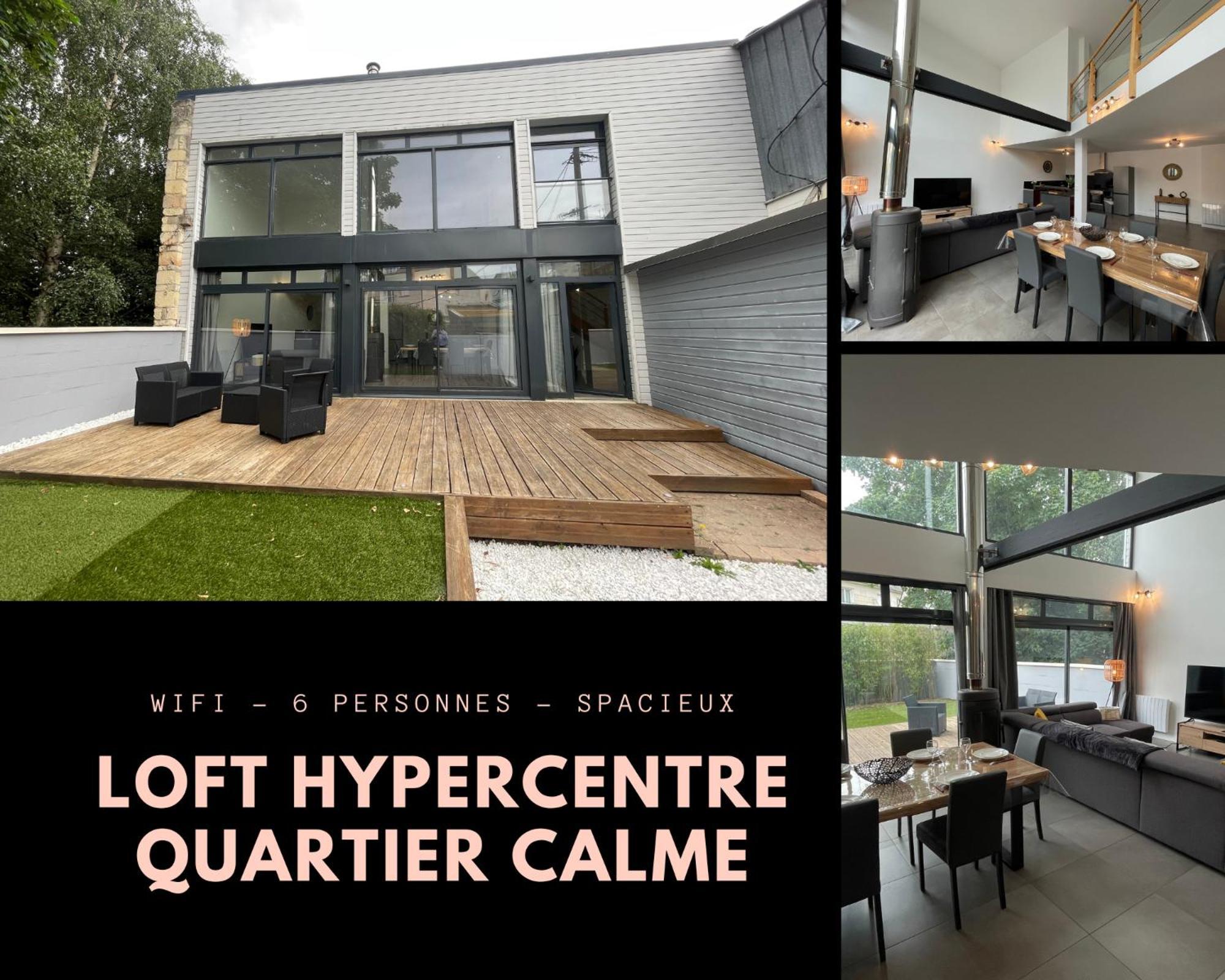 Superbe Loft Lumineux A Caen Apartment Bagian luar foto
